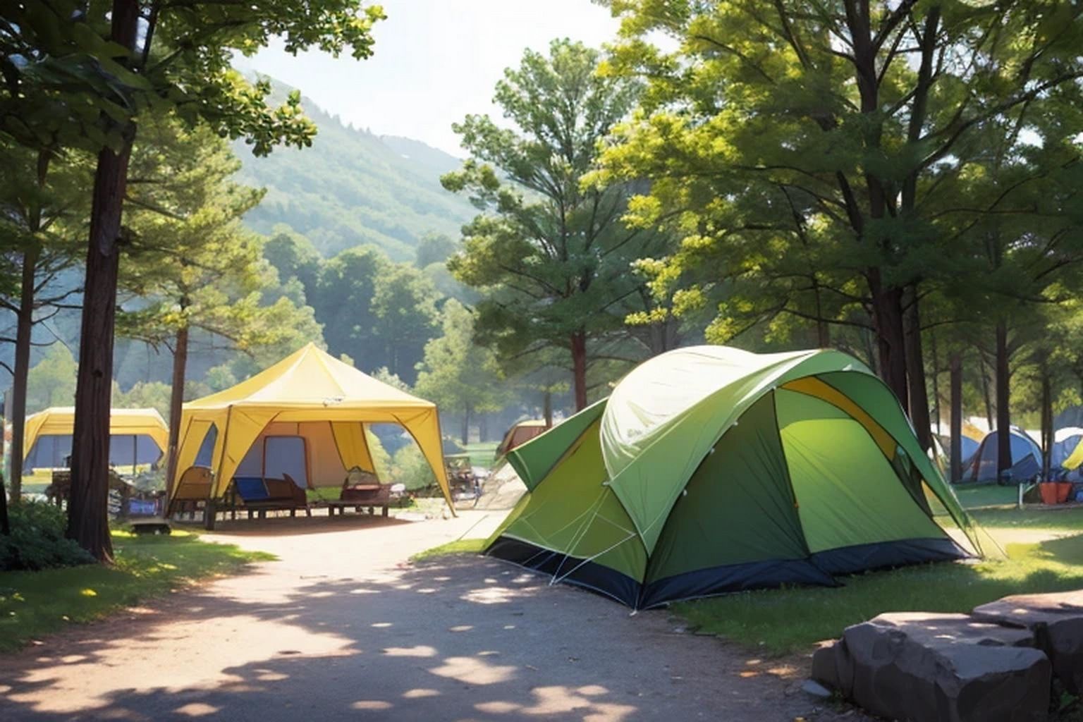 キャンプ  背景素材 - サンプル画像 5