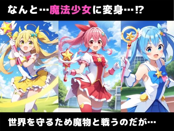 変身ヒロインの完全敗北-触手に抗えず悪堕ちした魔法少女-【セリフ付き】 - サンプル画像 2