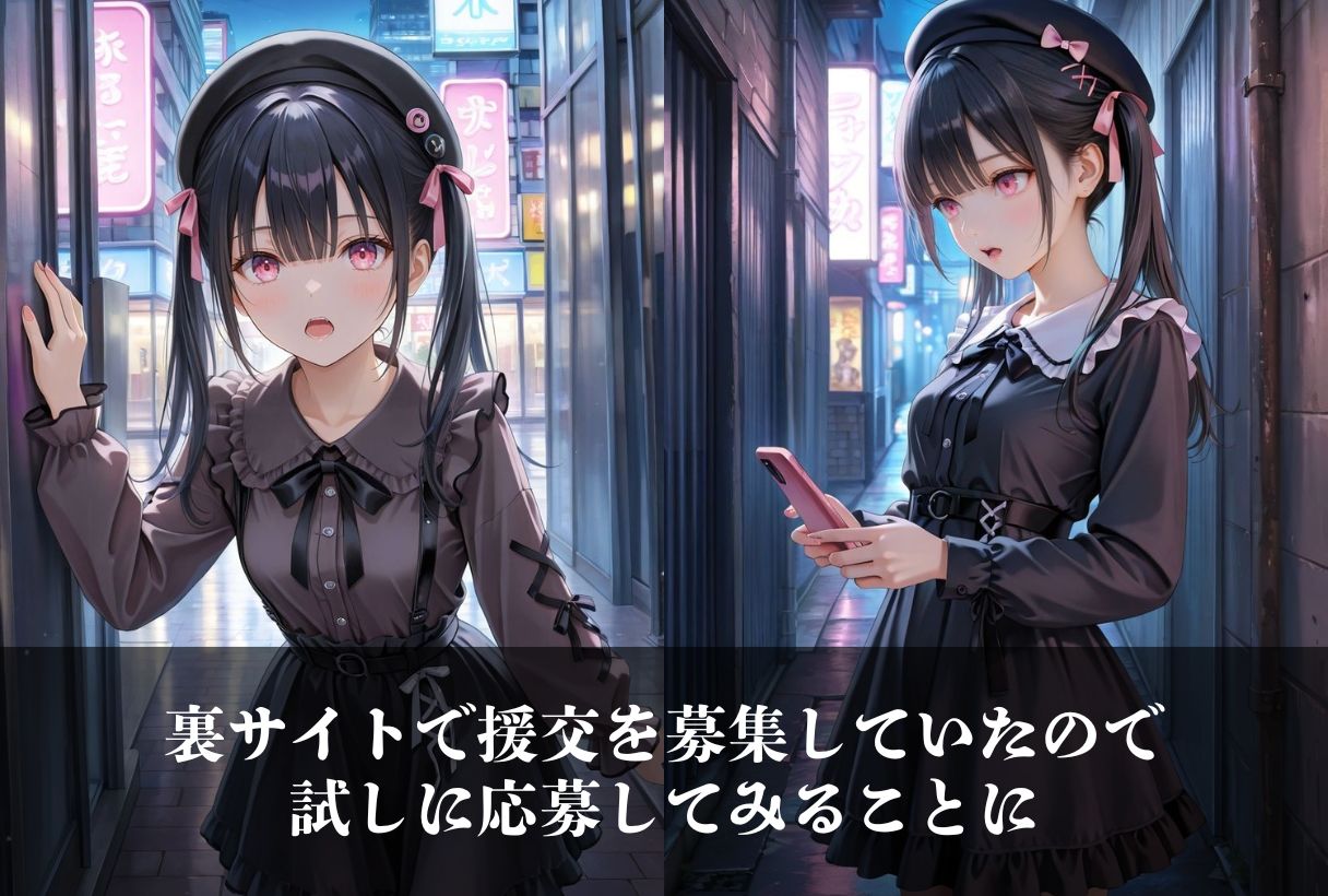 地雷系援交女子にはしつけが必要でした - サンプル画像 1