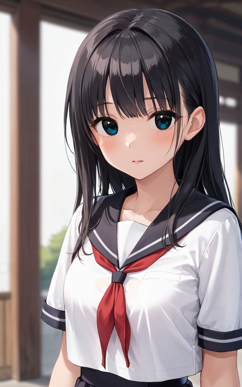 女子校生ロングヘア編 - サンプル画像 1