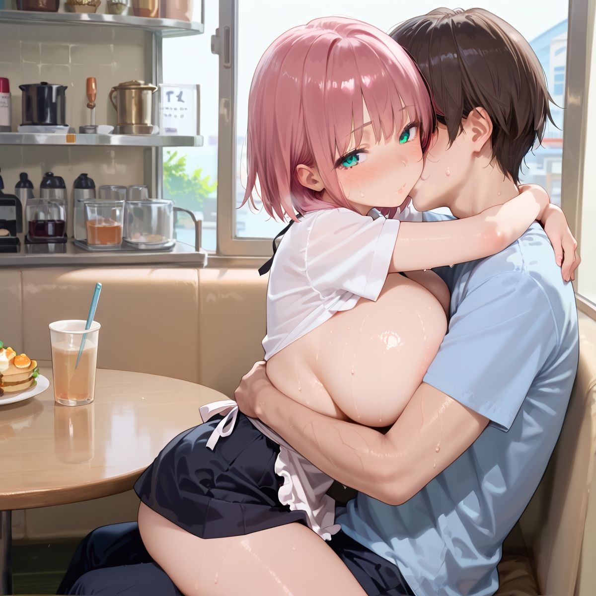 【PART6】ご奉仕セット料金を払えば、ファミレス店員誰にでも挿れ放題！ - サンプル画像 4