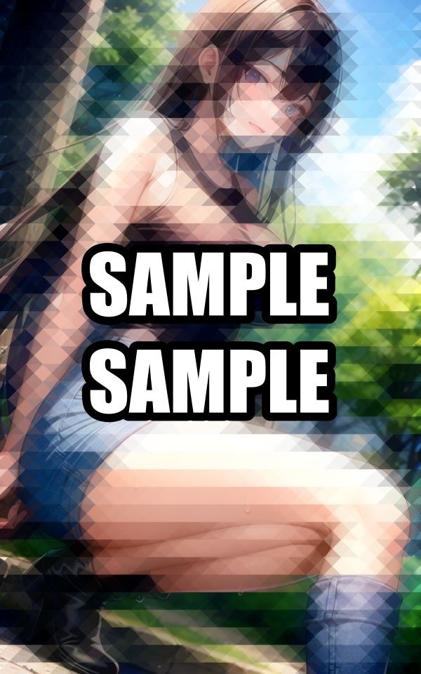 カジュアルなタンクトップ美女イラスト集 - サンプル画像 4