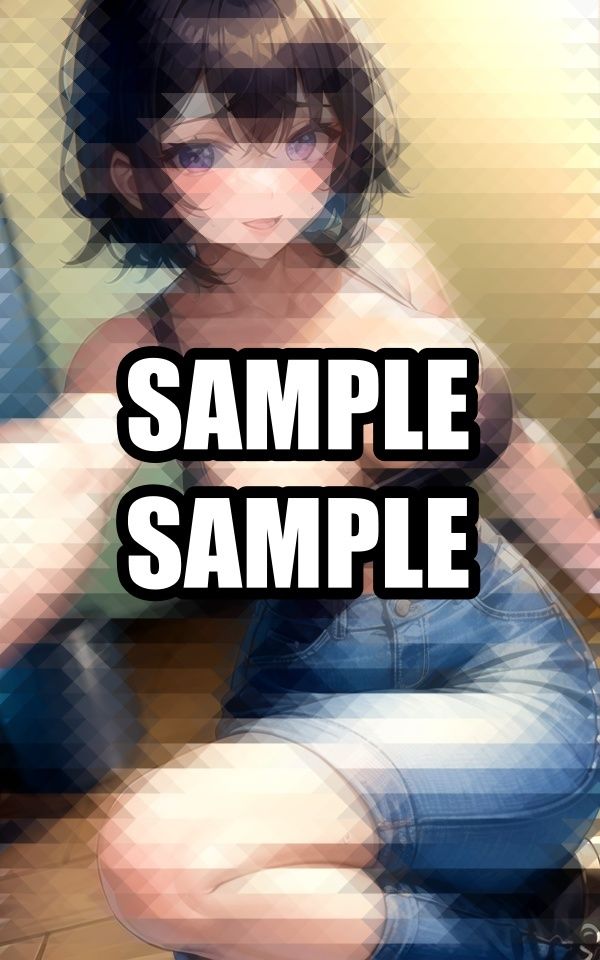 カジュアルなタンクトップ美女イラスト集 - サンプル画像 7