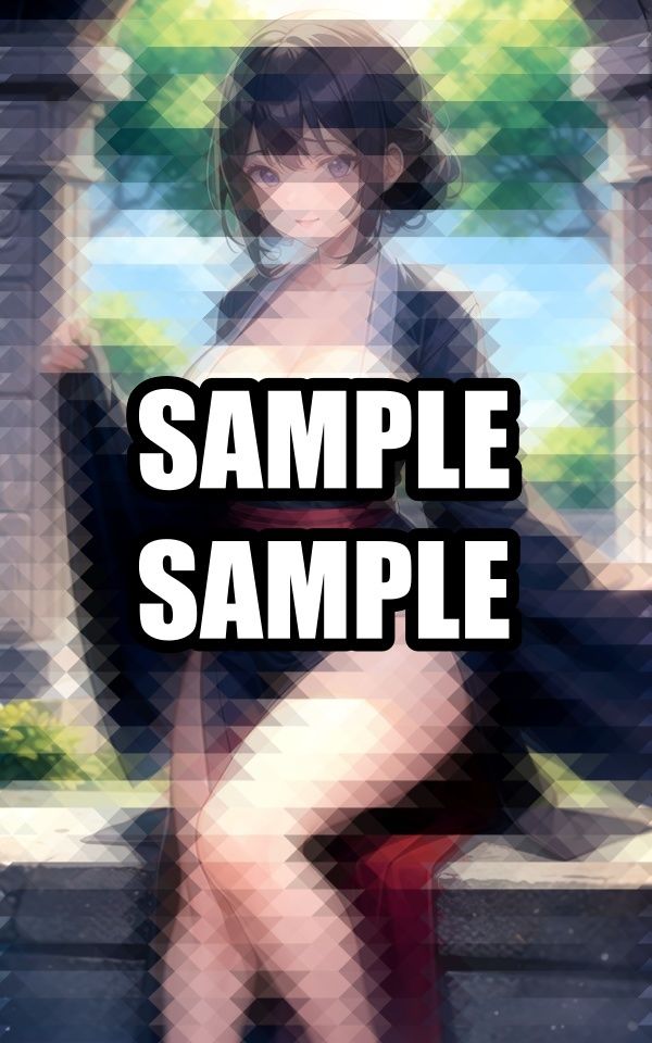 和を感じるはかま美女イラスト集 - サンプル画像 1