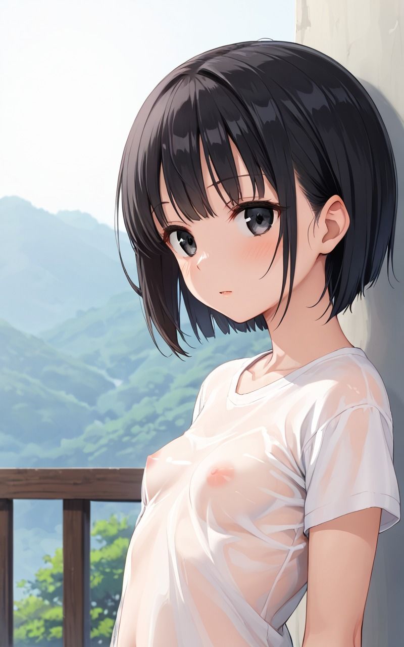 女子校生黒髪ショート編 - サンプル画像 1