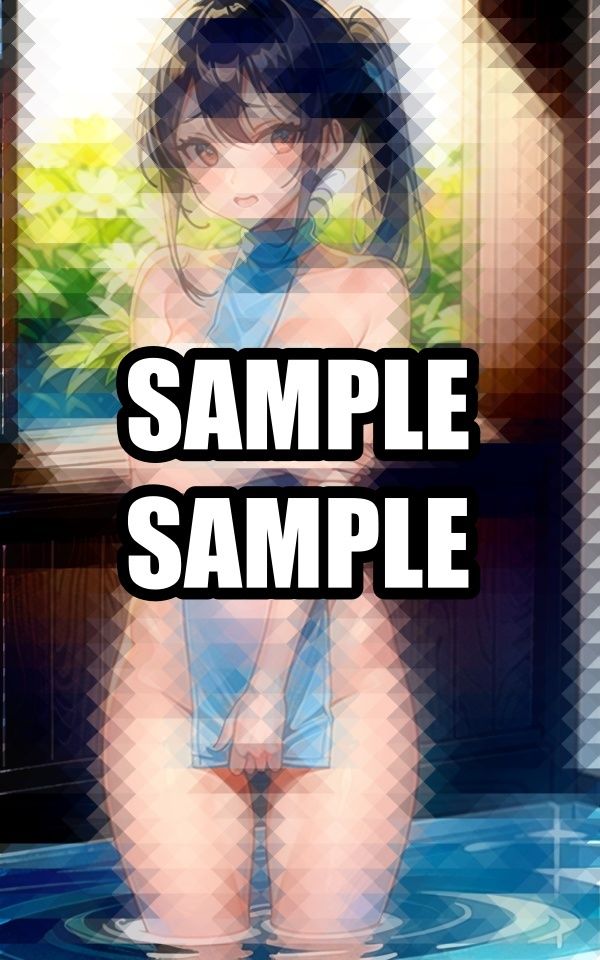 お風呂のふんどし美女イラスト集 - サンプル画像 2