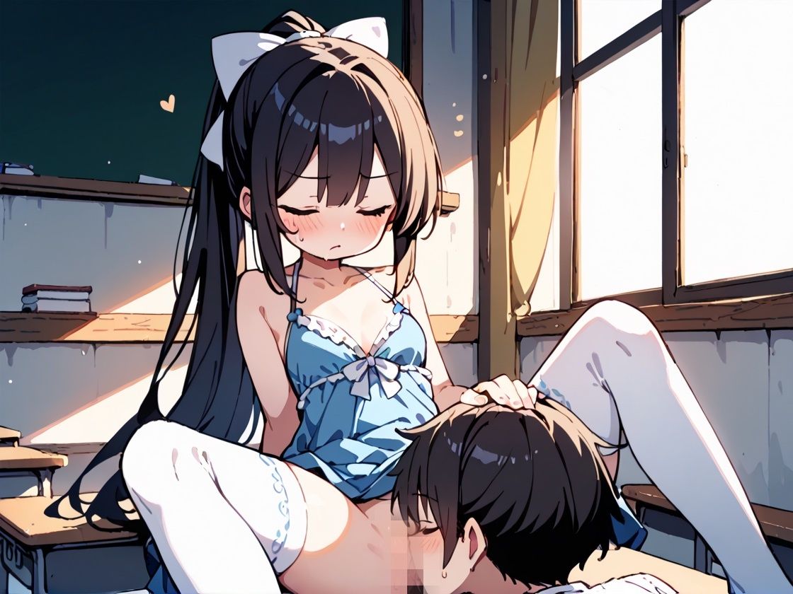 ロリ少女とのセックス〜初めての性行為はためらいました - サンプル画像 2