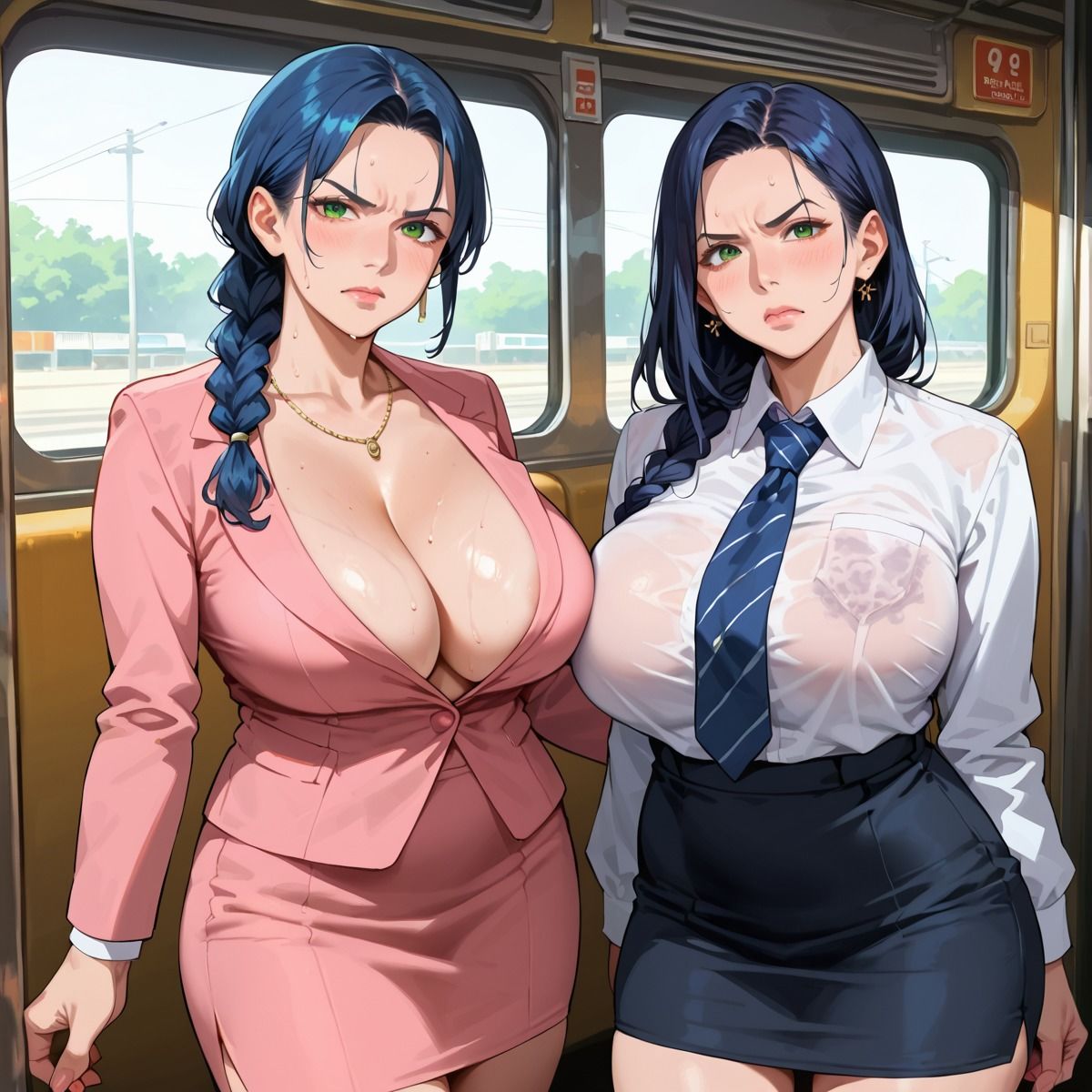 ムチムチ！はたらく女の欲情電車 - サンプル画像 4