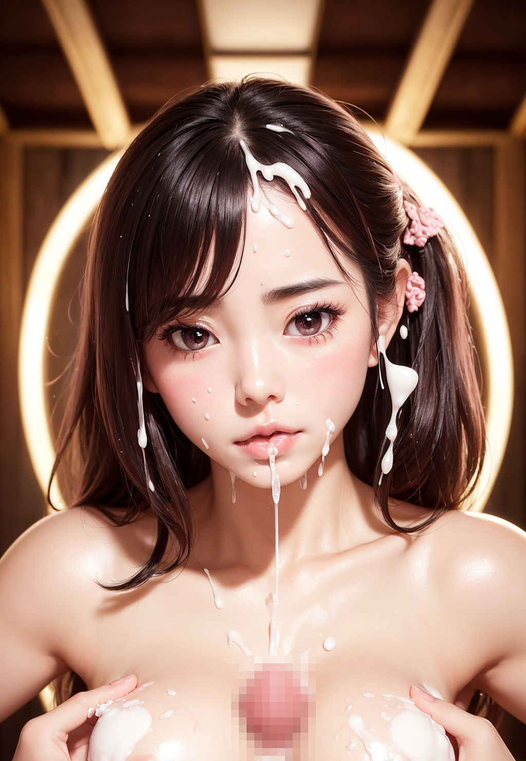 AI美女の顔射写真集 - サンプル画像 6