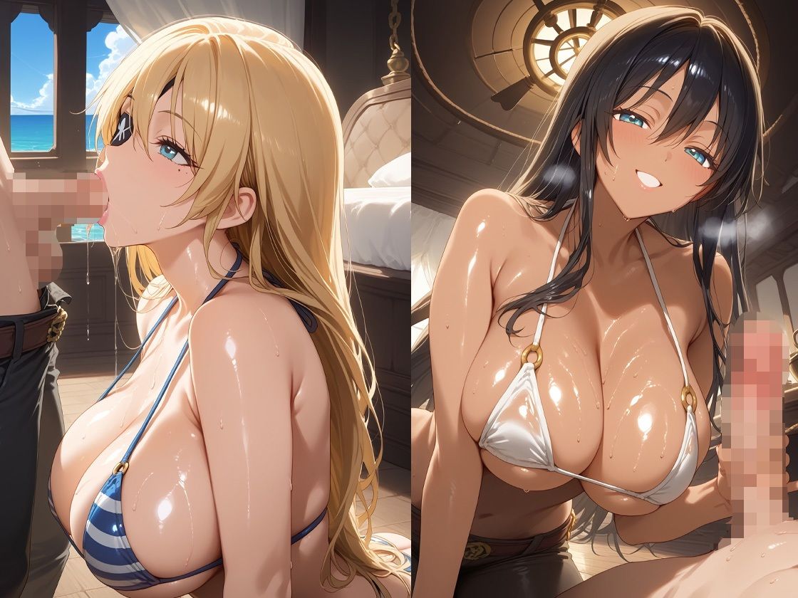 お宝よりもチンポ大好きな女海賊さんの宴 - サンプル画像 3