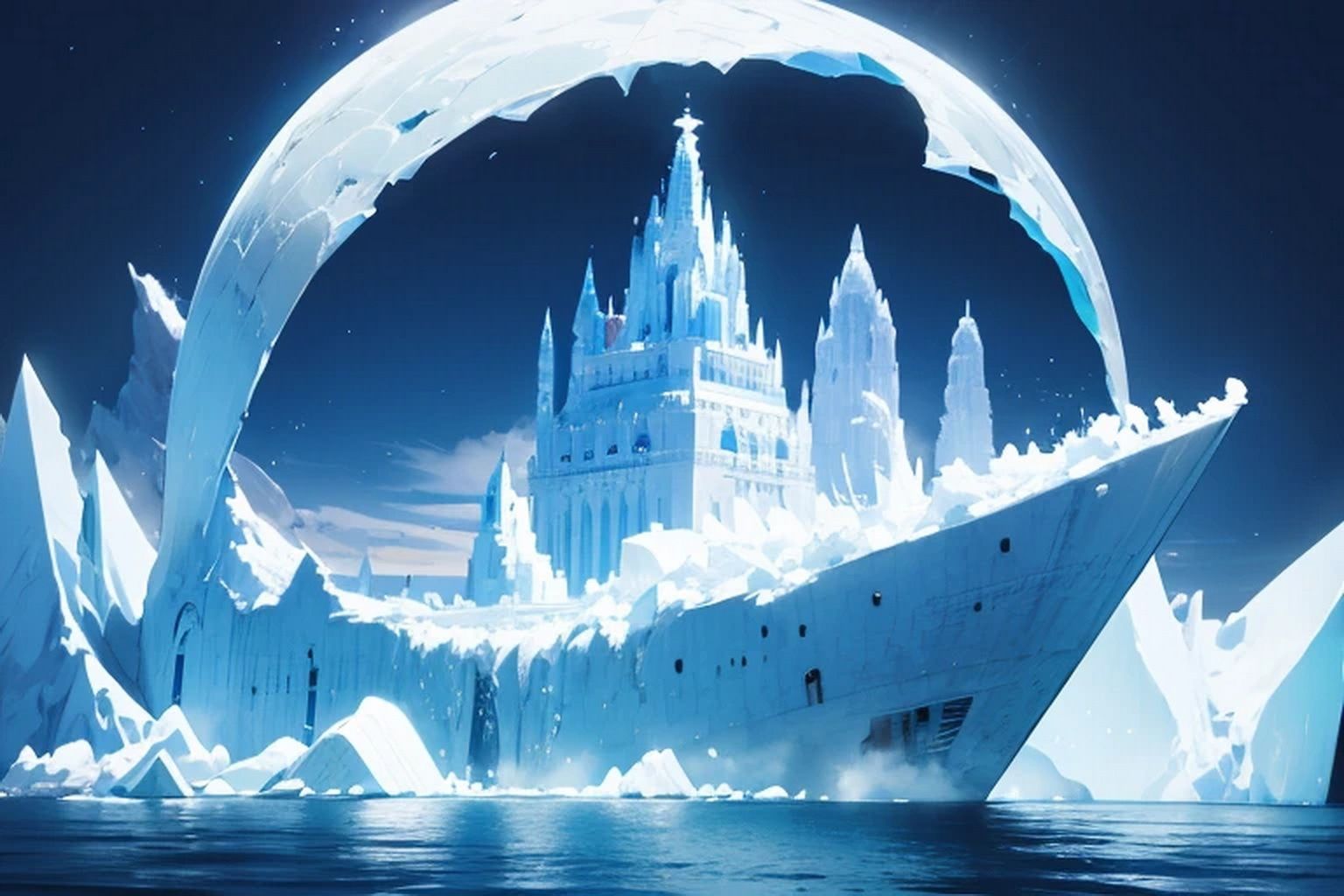 氷山  背景素材 - サンプル画像 6