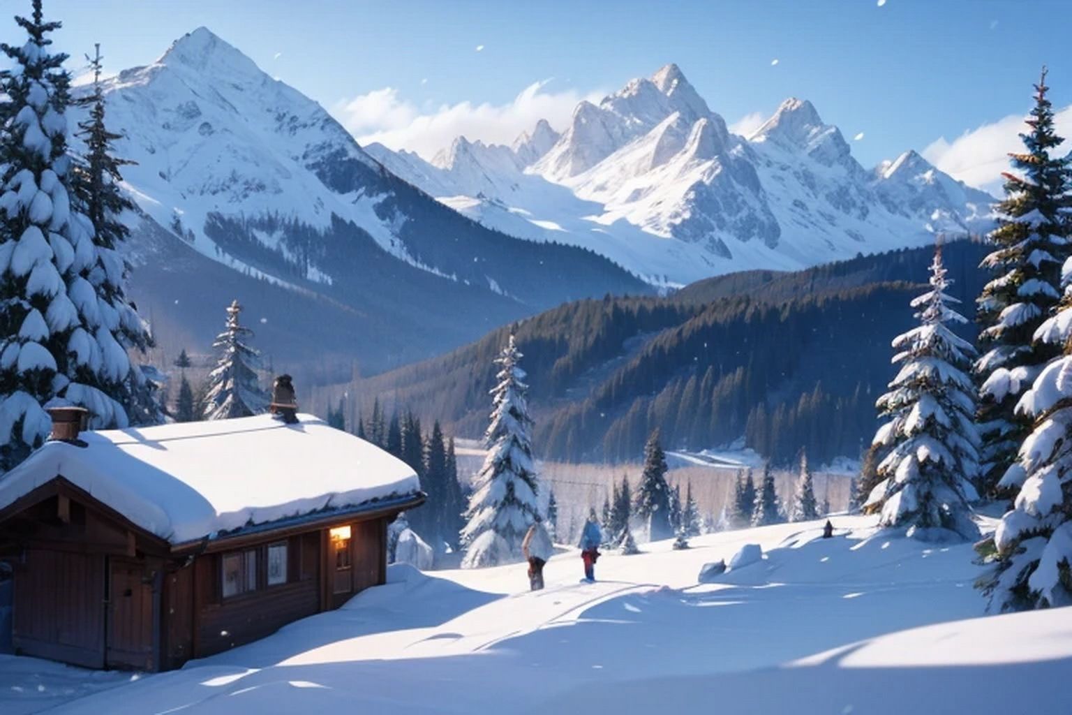 雪山  背景素材 - サンプル画像 3