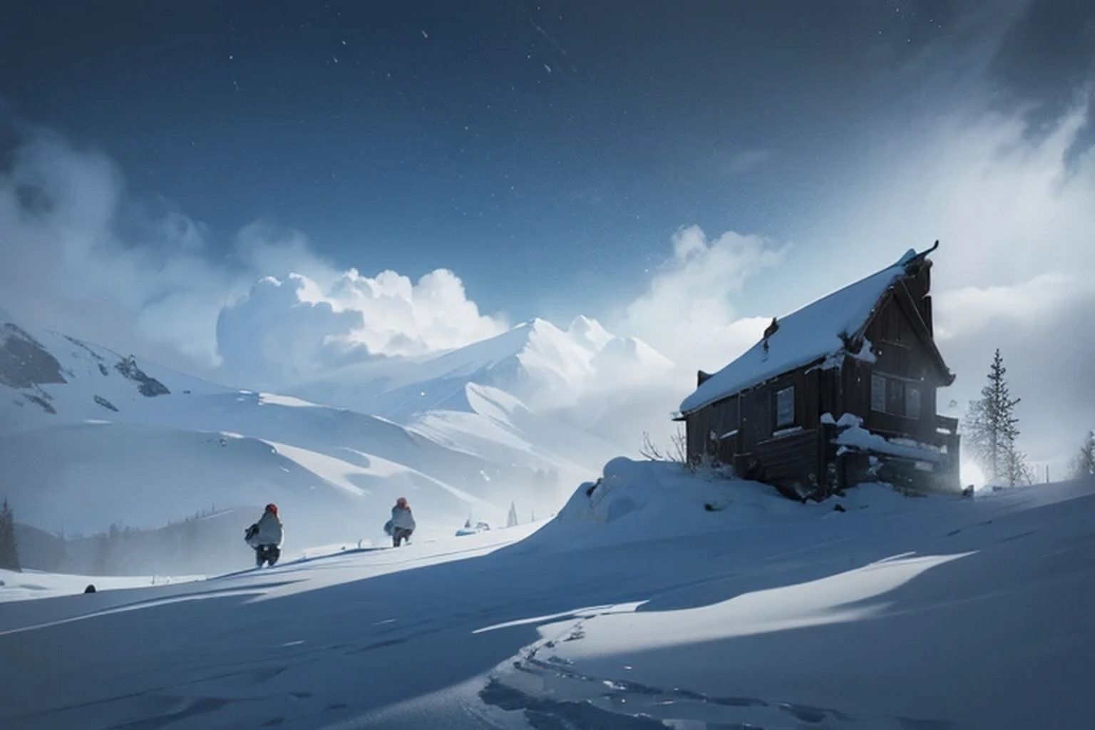 雪山  背景素材 - サンプル画像 4