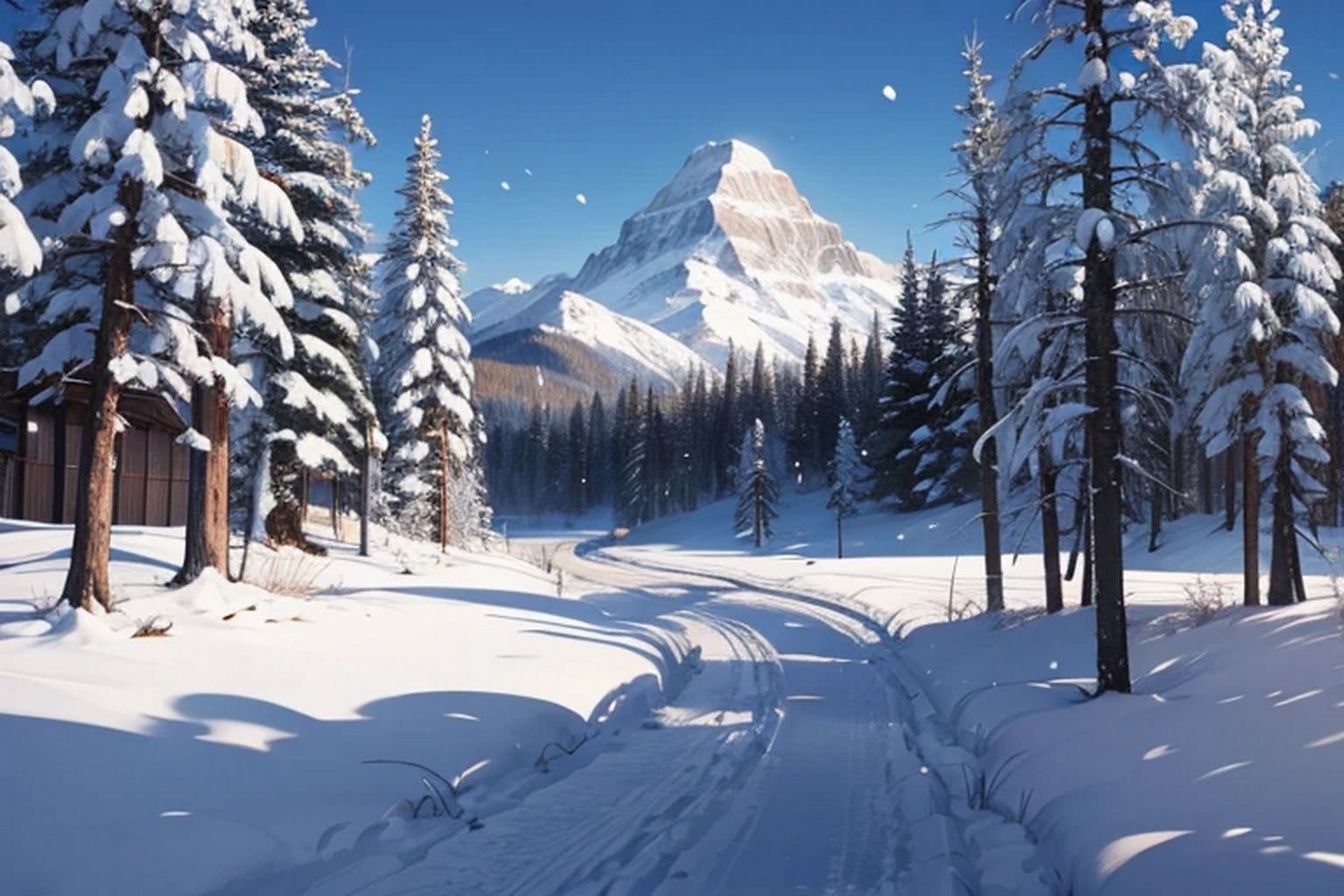 雪山  背景素材 - サンプル画像 5