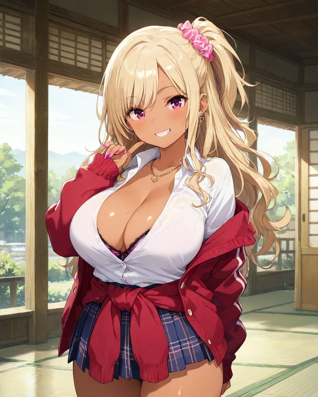 ギャル女子校生がびしゃびしゃ潮吹き - サンプル画像 8