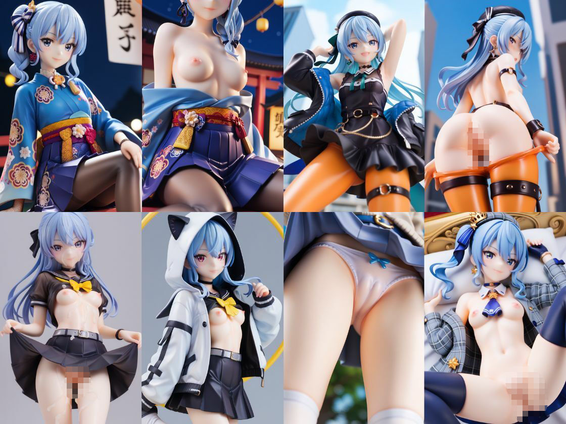 星街す〇せい フィギュア風イラストコレクション - サンプル画像 2