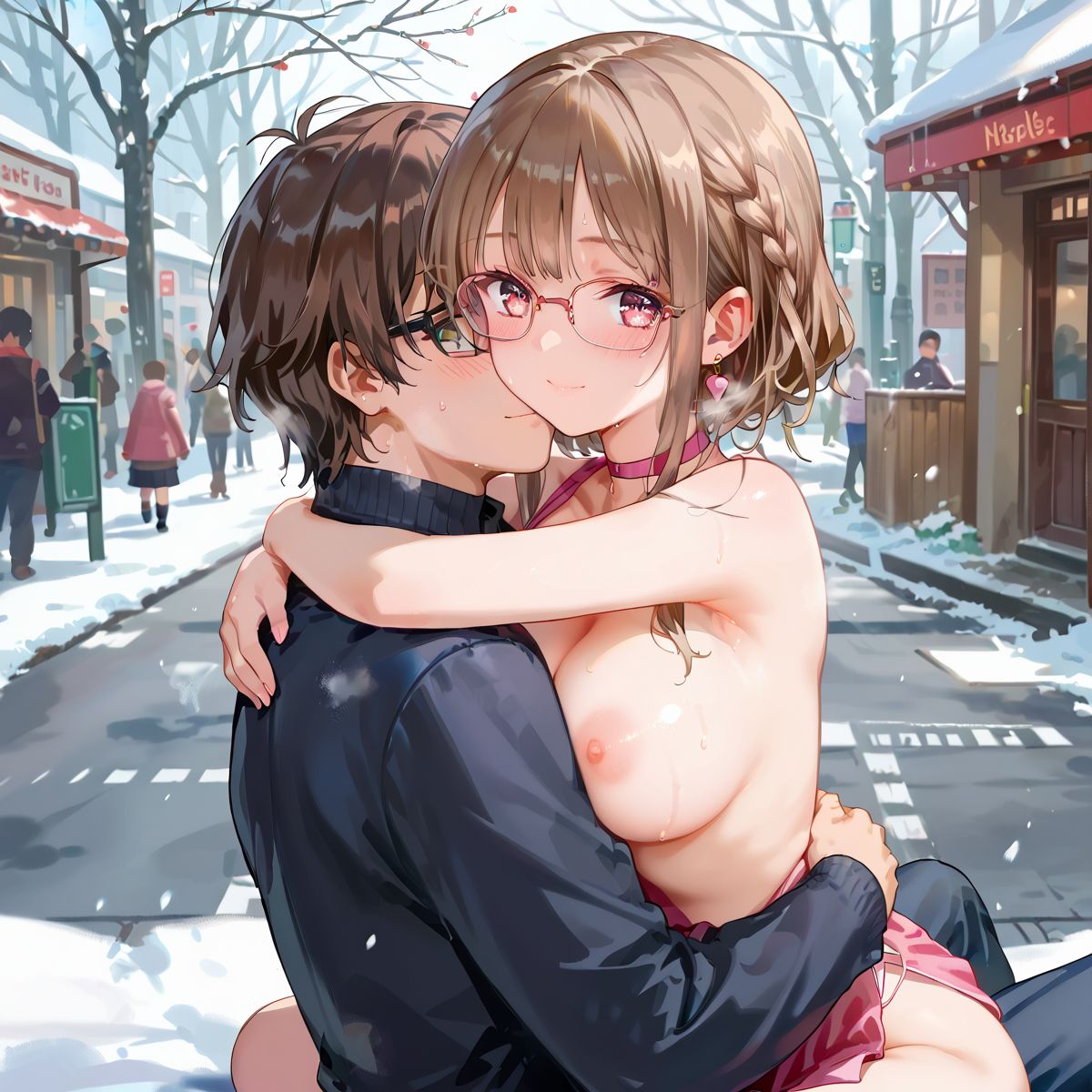 ヤリまくり！冬の街バーリンで春を売る女たちPart6 - サンプル画像 3