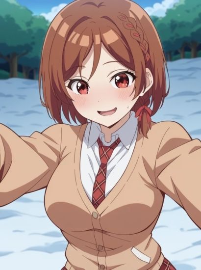 クラスの大嫌いな女子と結婚することになったの桜森朱音から送られてきた自撮り写真 - サンプル画像 1