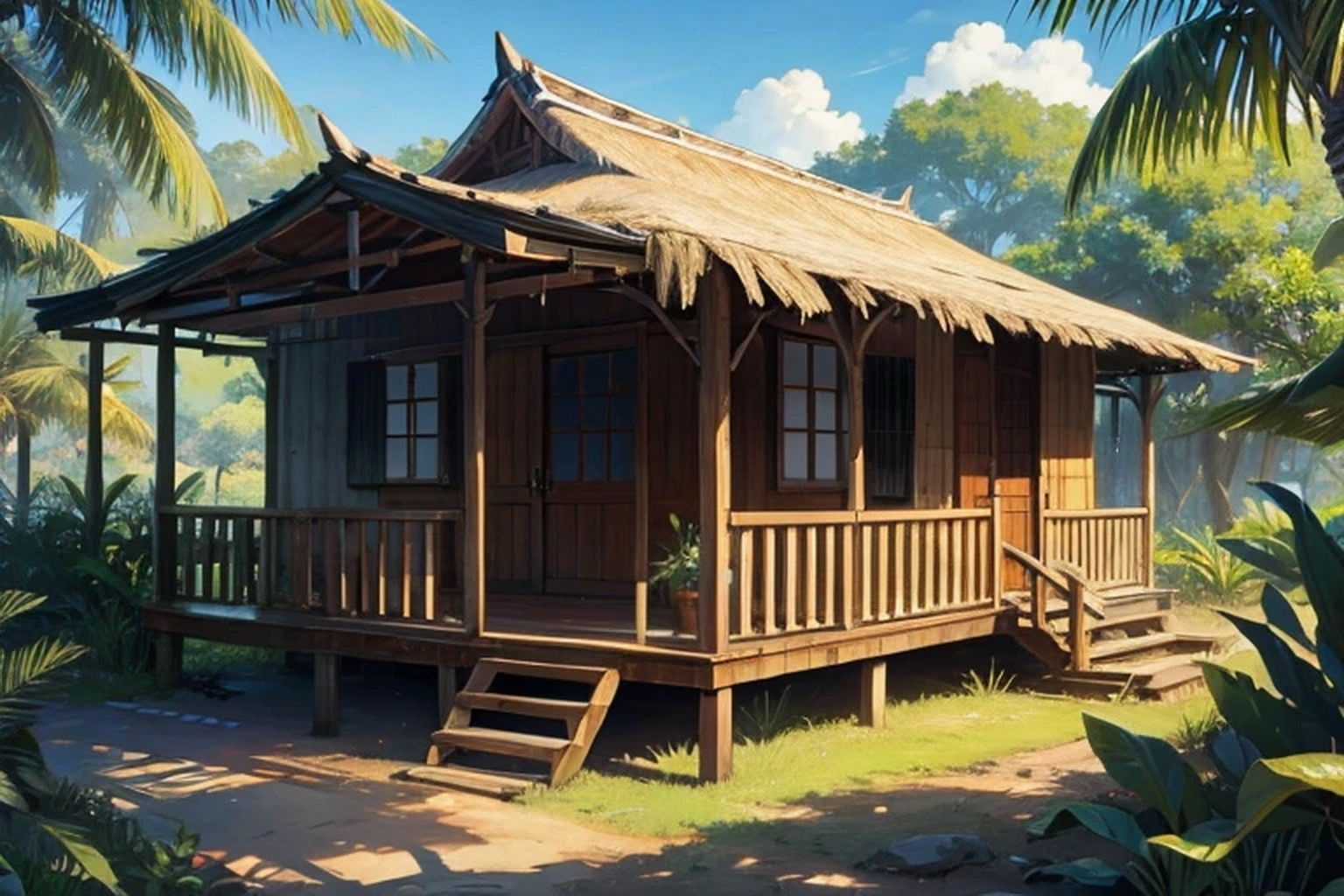 ジャングル・小屋  素材集 - サンプル画像 6