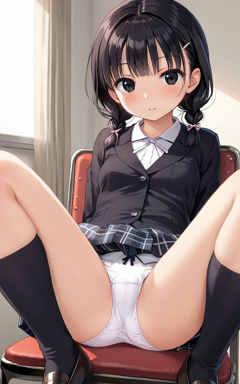 女子校生三つ編み編 - サンプル画像 2