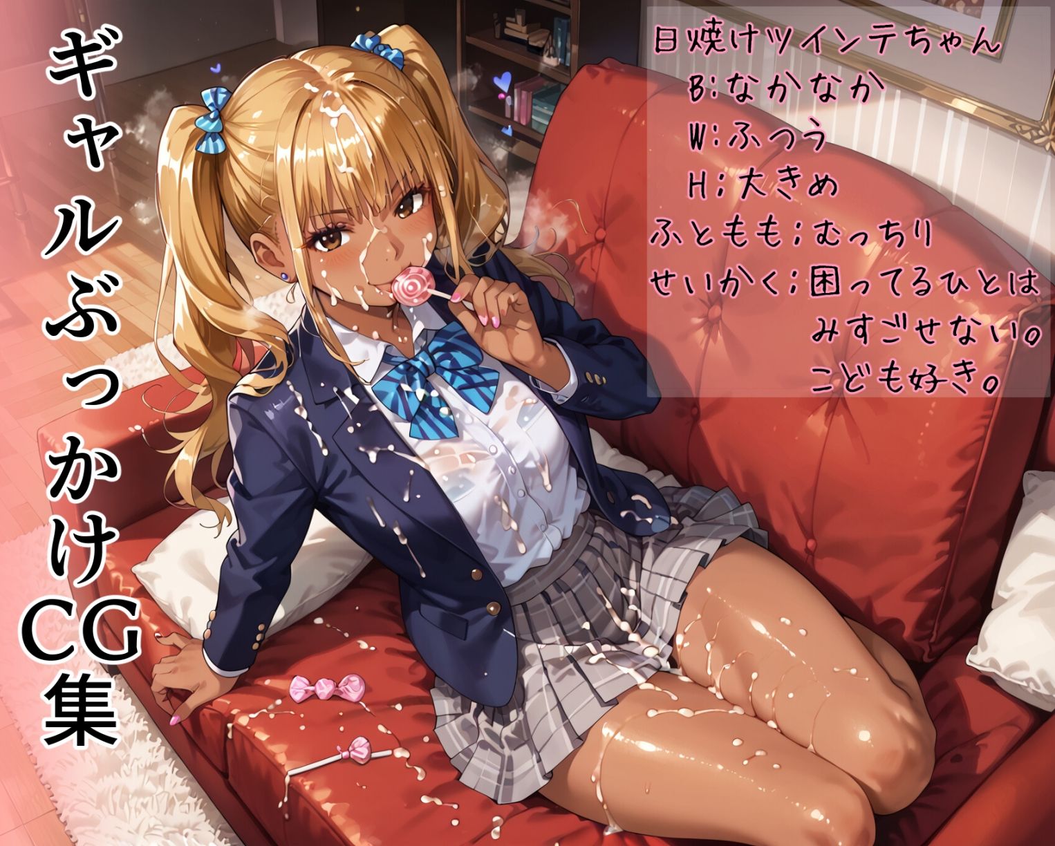 ぶっかけギャル定食！ 日焼けツインテちゃん編 - サンプル画像 2