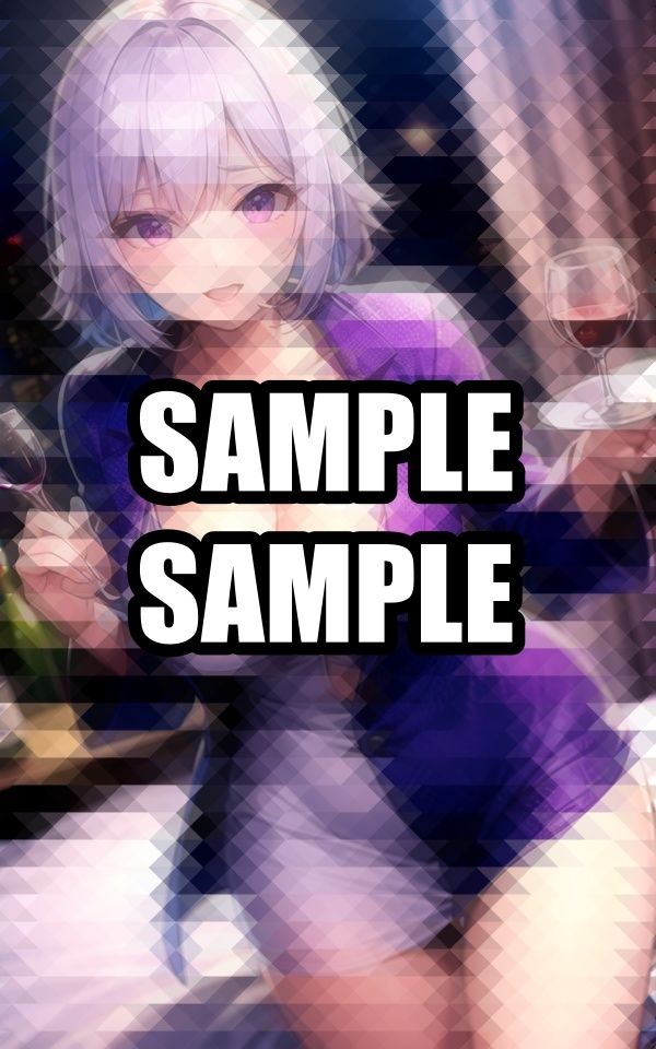 ほろ酔い状態の人妻美女イラスト集 - サンプル画像 1
