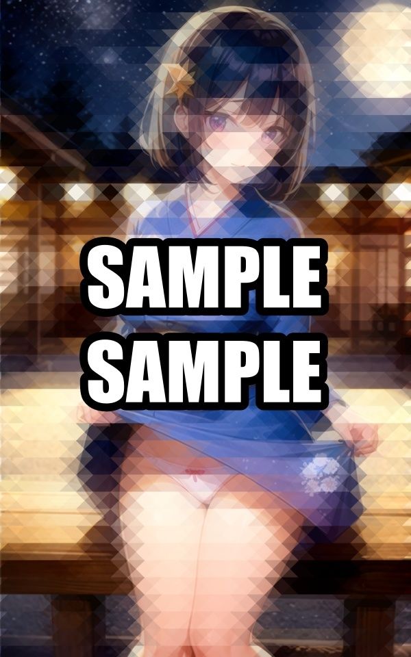 月明かりの着物美女イラスト集 - サンプル画像 2