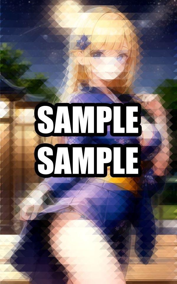 月明かりの着物美女イラスト集 - サンプル画像 6
