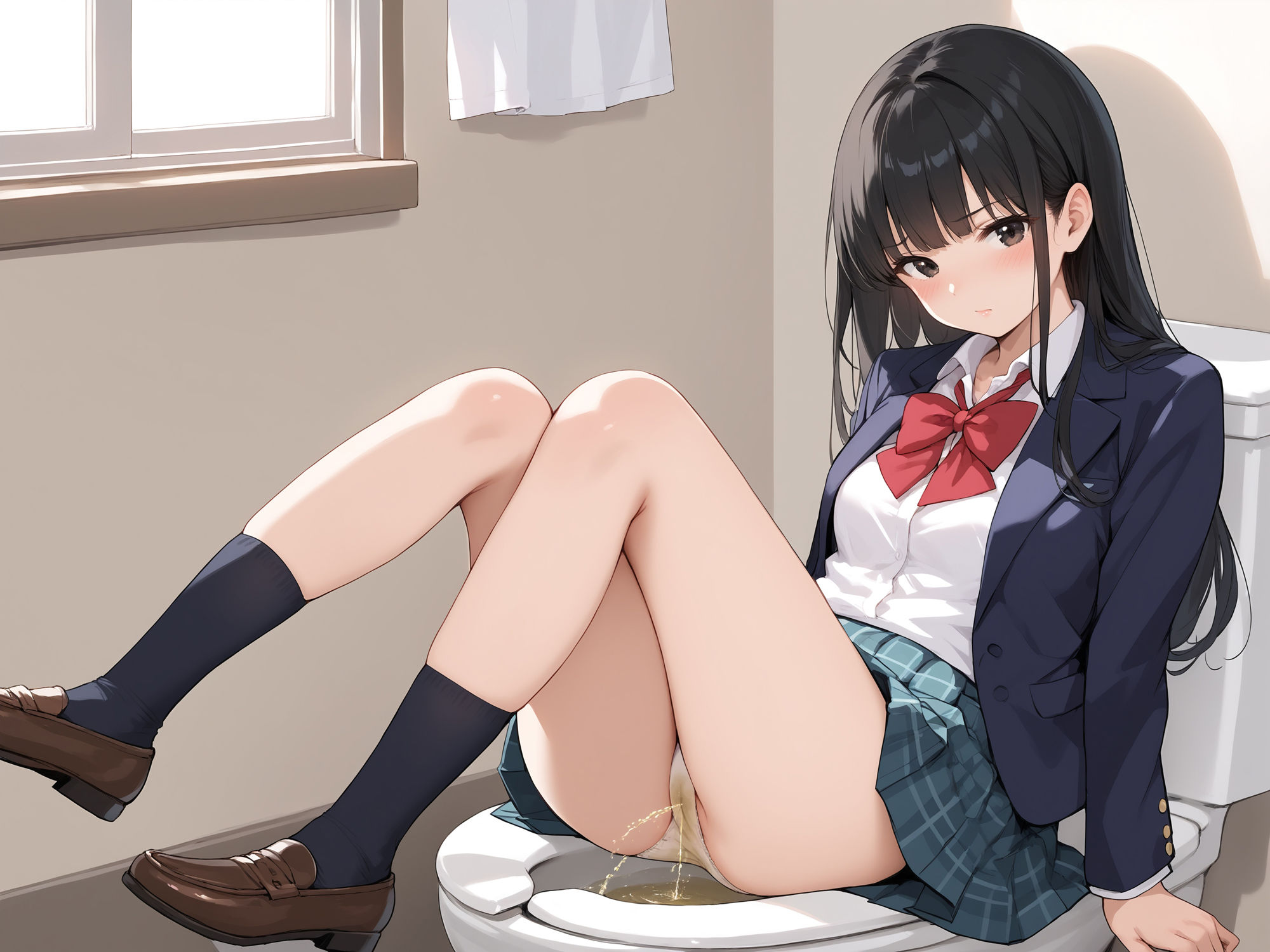 変態おもらし女子〇生秘密のストレス解消法 - サンプル画像 4