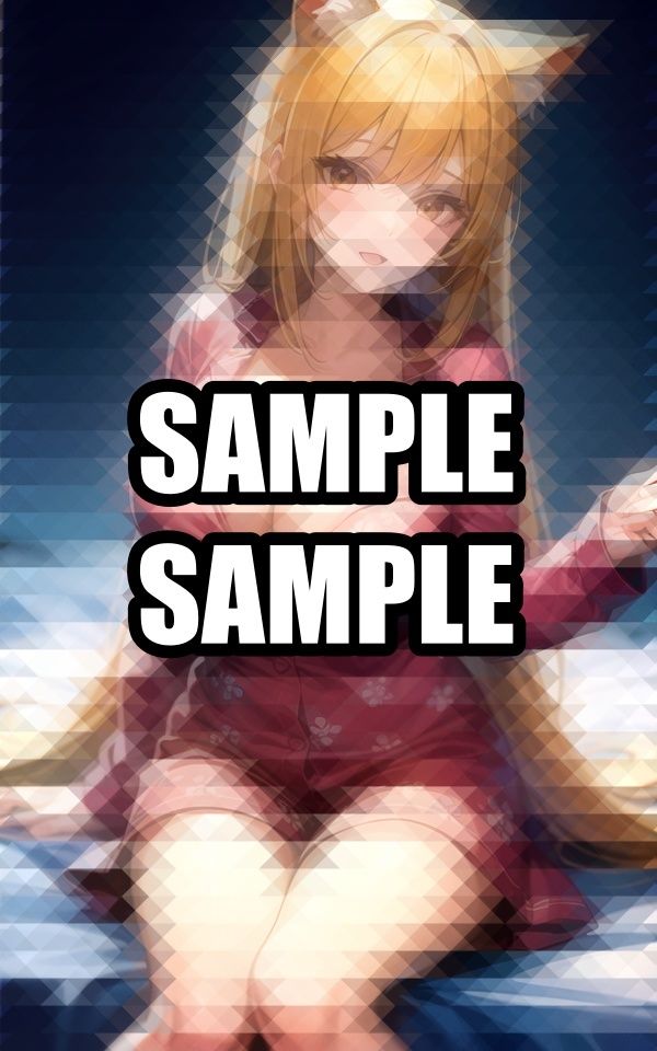 ケモ耳パジャマ美女イラスト集 - サンプル画像 1