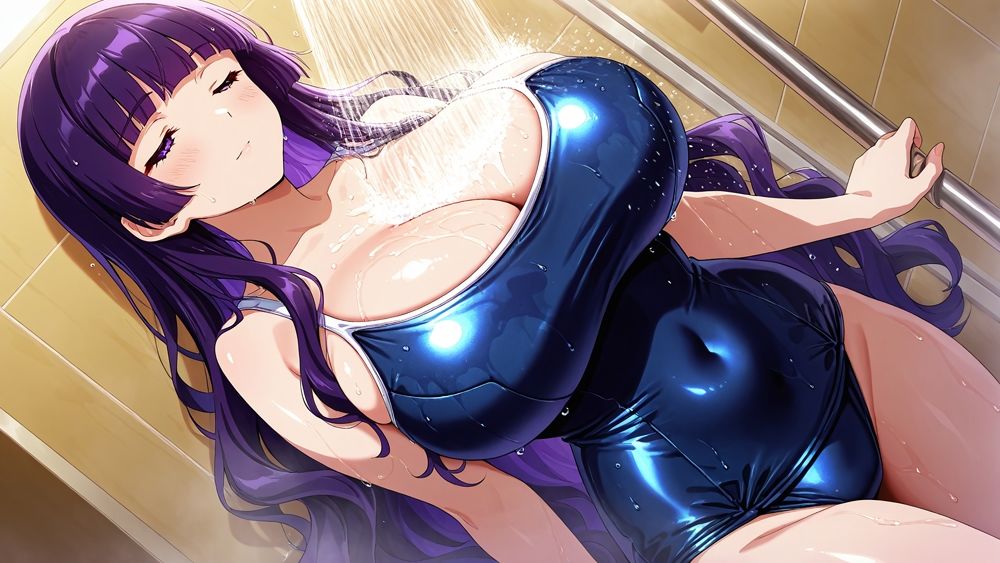 スク水美少女ふたり〜プールサイドで貪り合う絶頂プレイ〜 - サンプル画像 7