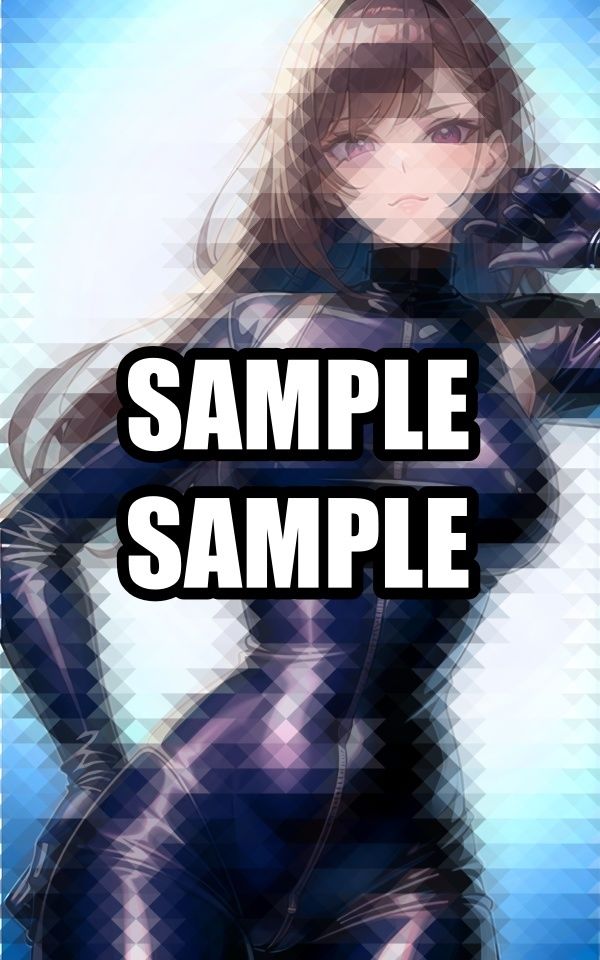 無表情ラバースーツ美女 イラスト集 - サンプル画像 3