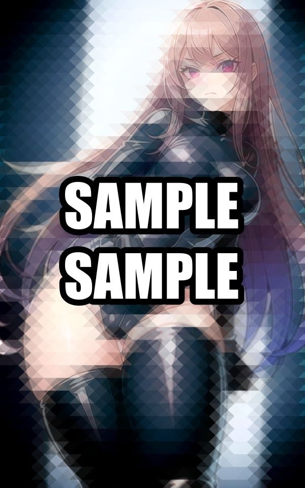 無表情ラバースーツ美女 イラスト集 - サンプル画像 4