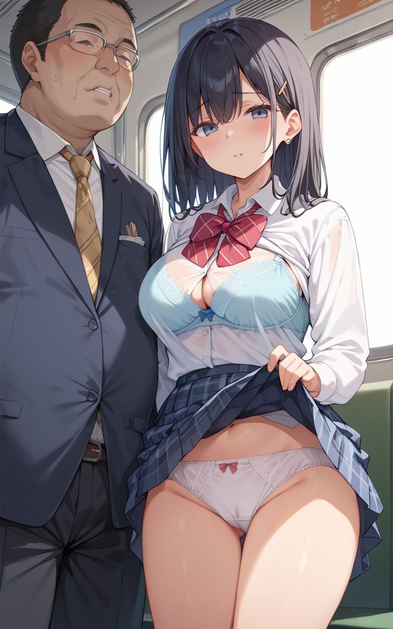 電車痴● 狙われた女子校生 - サンプル画像 1