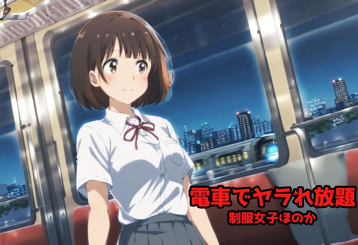電車でヤラれ放題 制服女子ほのか - サンプル画像 7