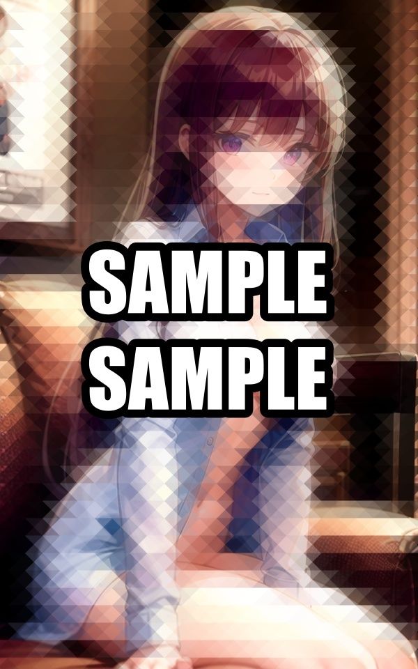 目覚めの白シャツ美女イラスト集 - サンプル画像 1