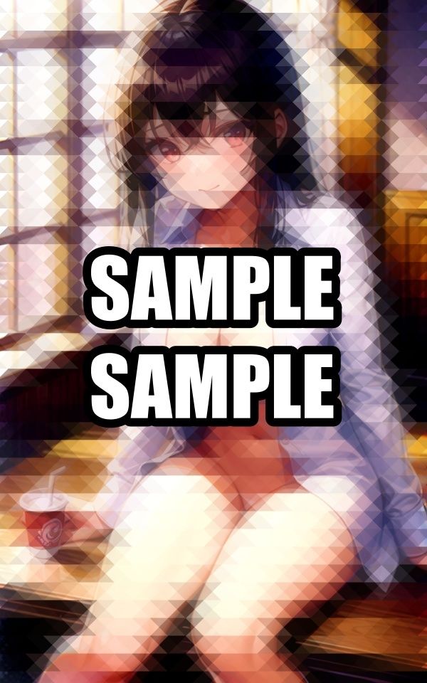 目覚めの白シャツ美女イラスト集 - サンプル画像 4