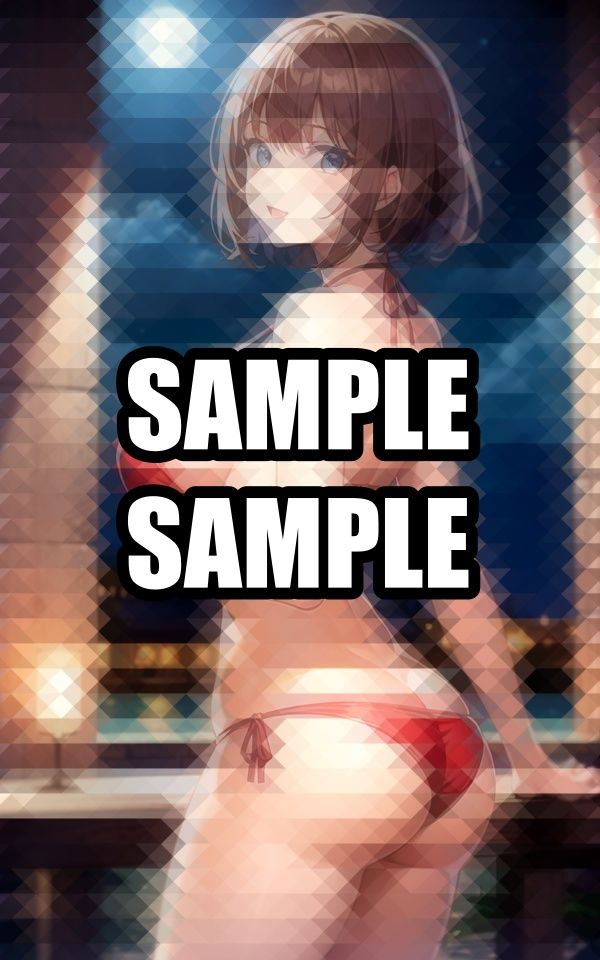 ナイトプールの水着美女イラスト集 - サンプル画像 3