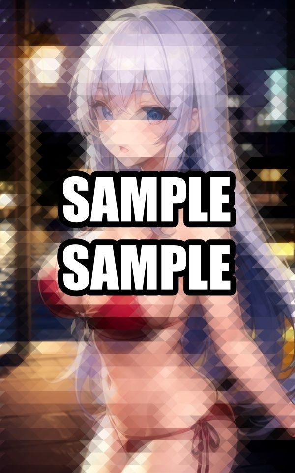 ナイトプールの水着美女イラスト集 - サンプル画像 6