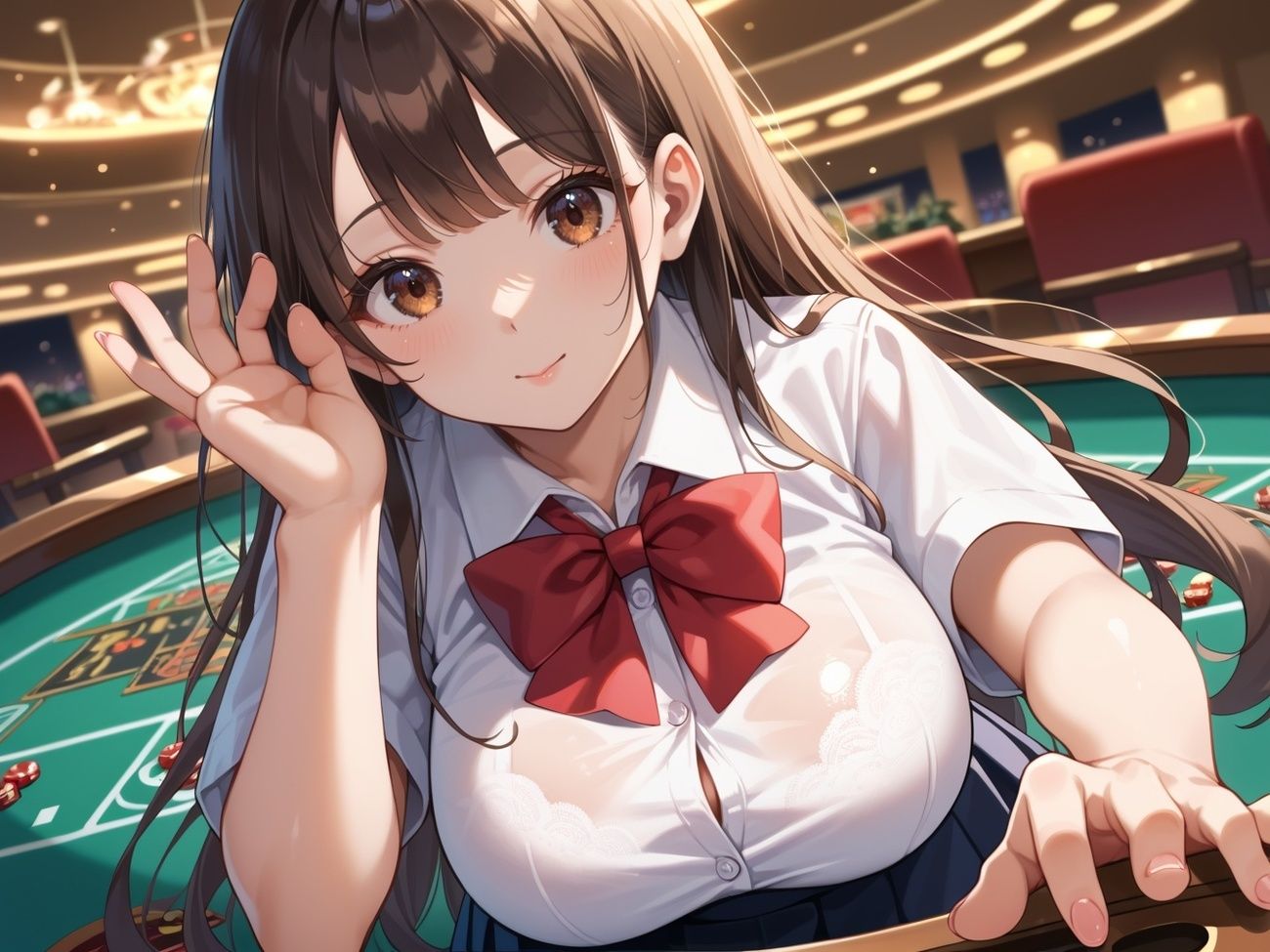 港区女子校生 中出し会員制ラウンジ - サンプル画像 1