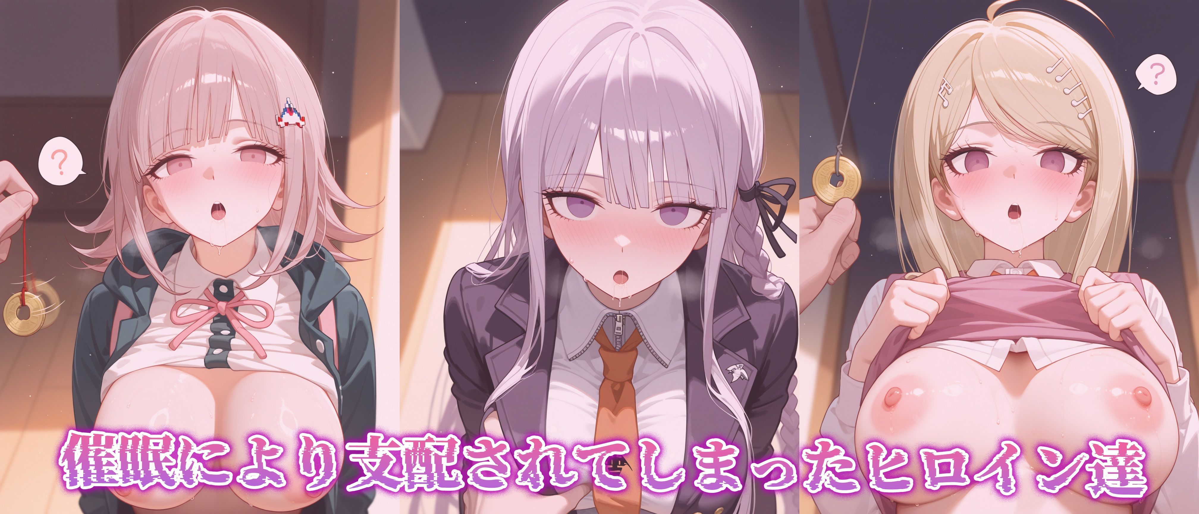 【催●性支配】強●淫乱ヒロイン化 ダ○ガンロンパ編 【霧○響子/七○千秋/赤○楓】 - サンプル画像 1