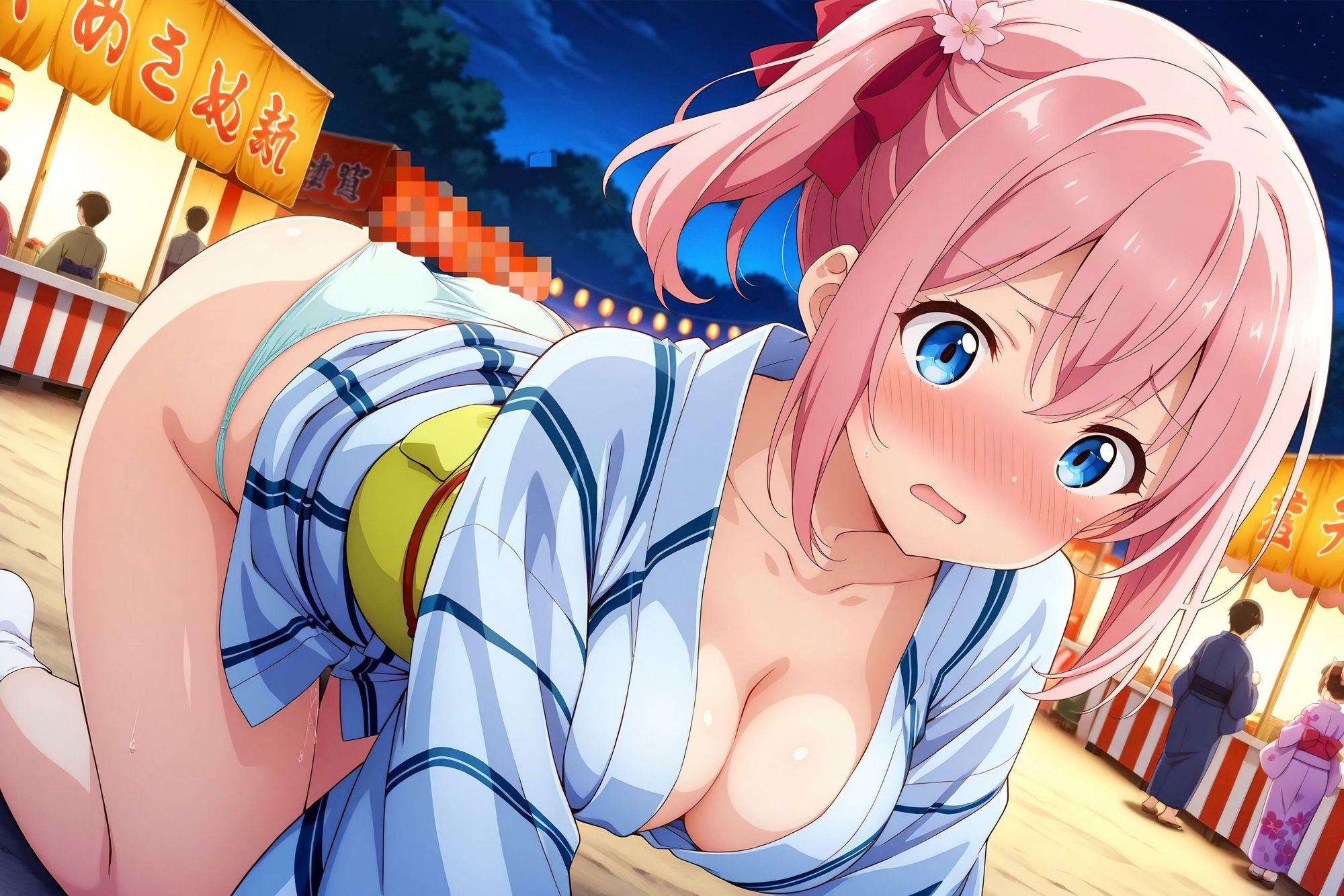 SEX学園 〜エッチな夏祭り〜 in屋台 - サンプル画像 4