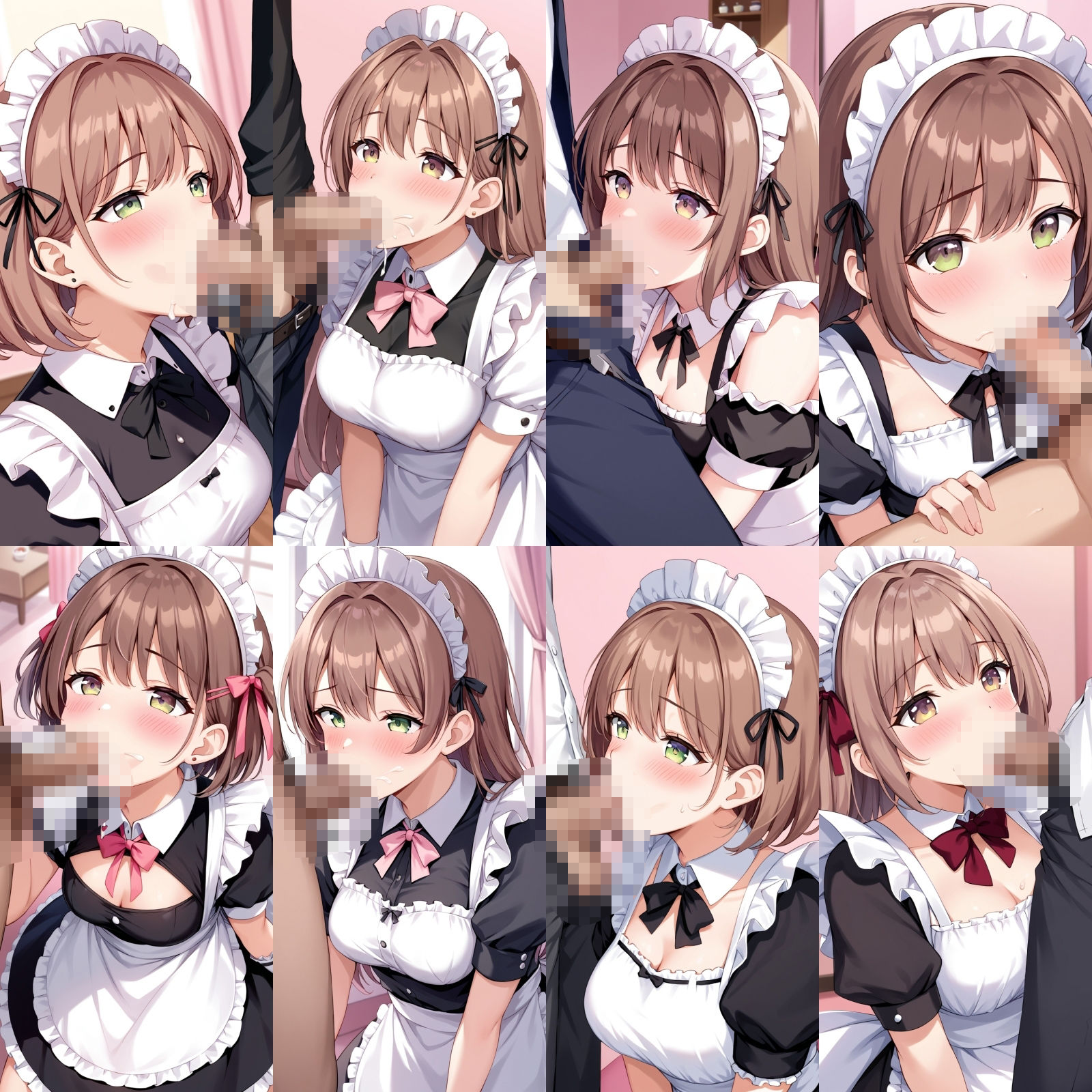 ご奉仕メイドのフ〇ラとパンティー【500枚】 - サンプル画像 5