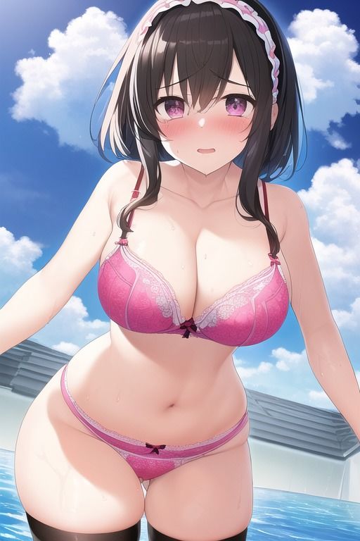 下着で、ドボン。 - サンプル画像 2