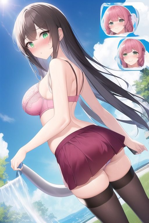 下着で、ドボン。 - サンプル画像 4