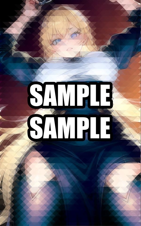 下からアングルの囚われ黒ドレス美女 - サンプル画像 5