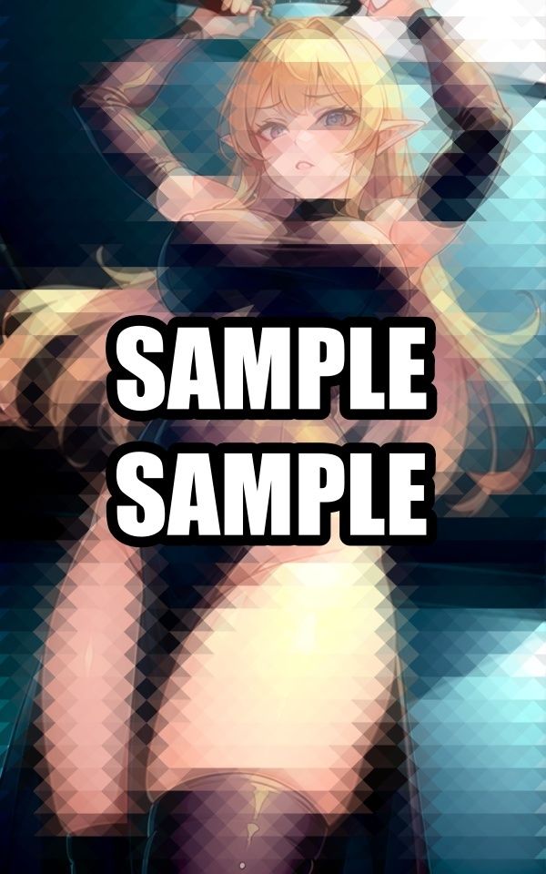下からアングルの囚われ黒ドレス美女 - サンプル画像 6