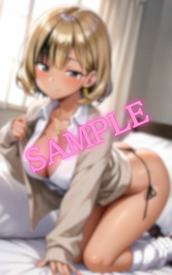 紐パン＆美尻で誘惑してくる巨乳ギャルの画像集 - サンプル画像 2