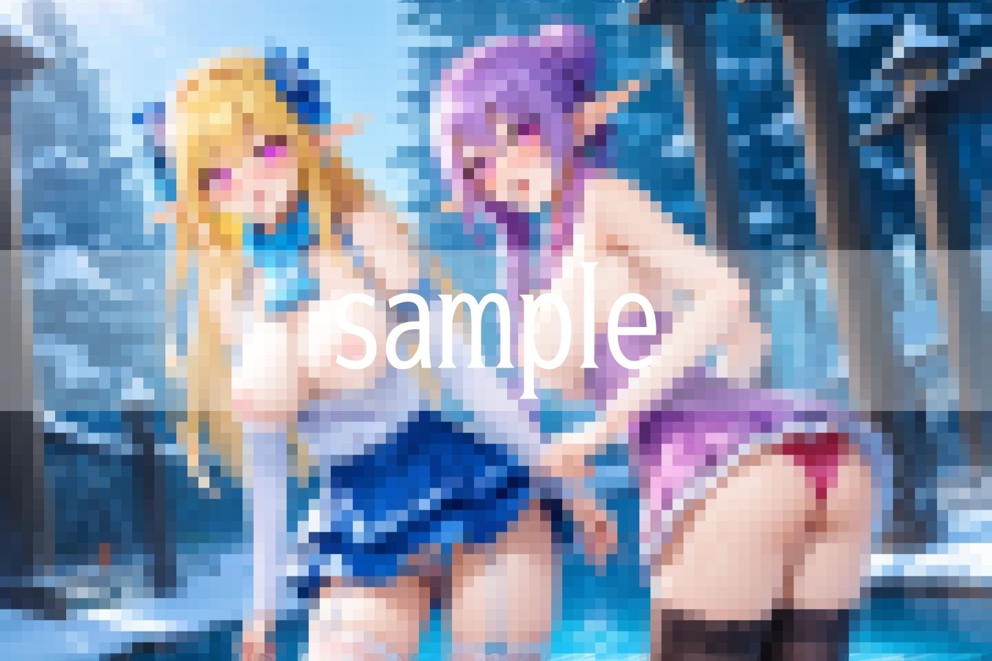 Hな獣人...エルフのミルク飲み放題の村 - サンプル画像 4