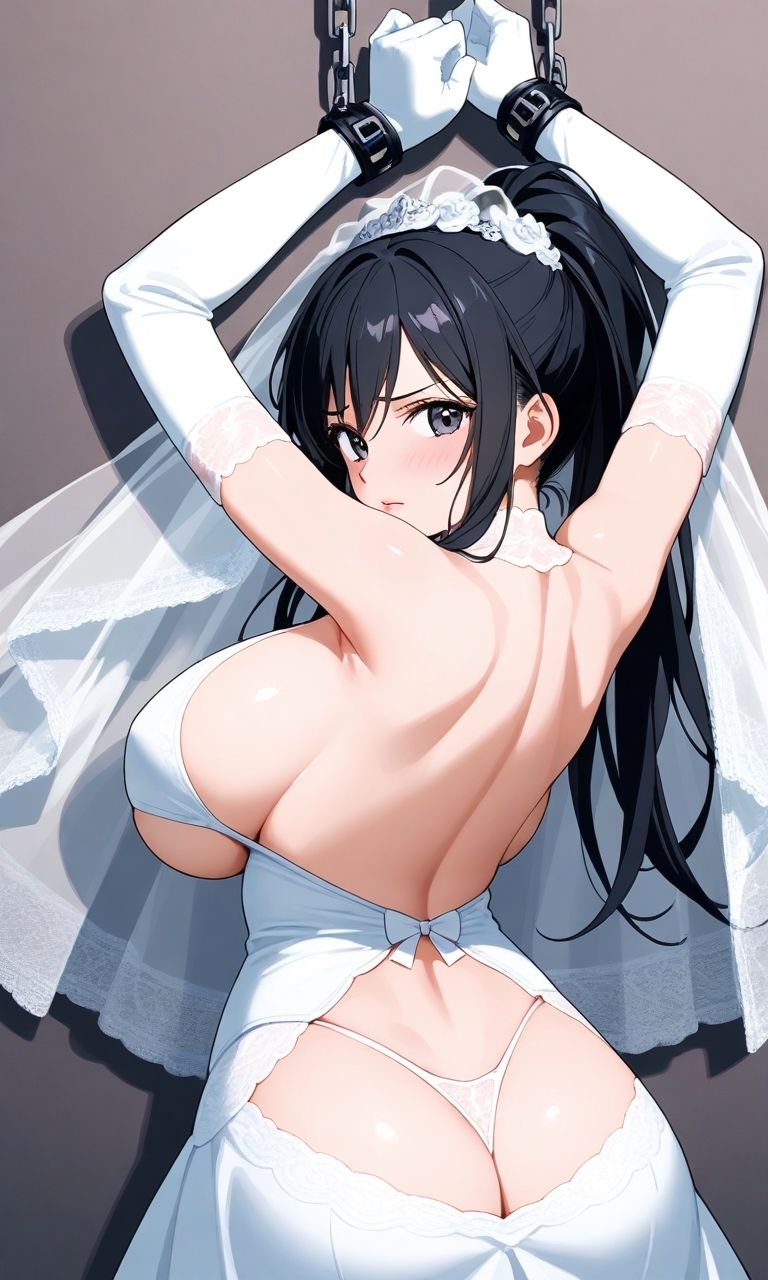 【微エロ】フェチコレVol.24吊り上げ拘束されて辱められるウェディングビキニの人妻（黒髪ポニテのみ）【総枚数250枚】 - サンプル画像 2